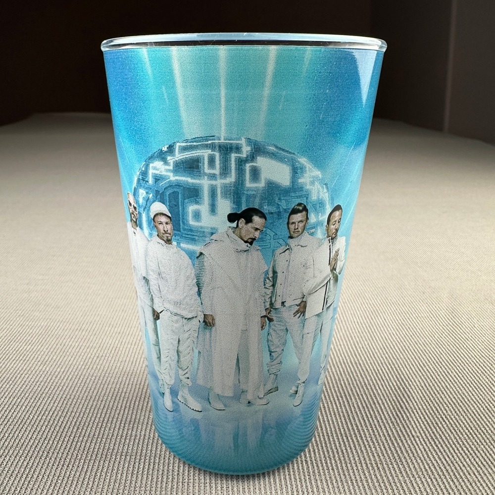 Backstreet Boys Into the Millennium Sphere Las Vegas Blue Souvenir Cup Tumbler
